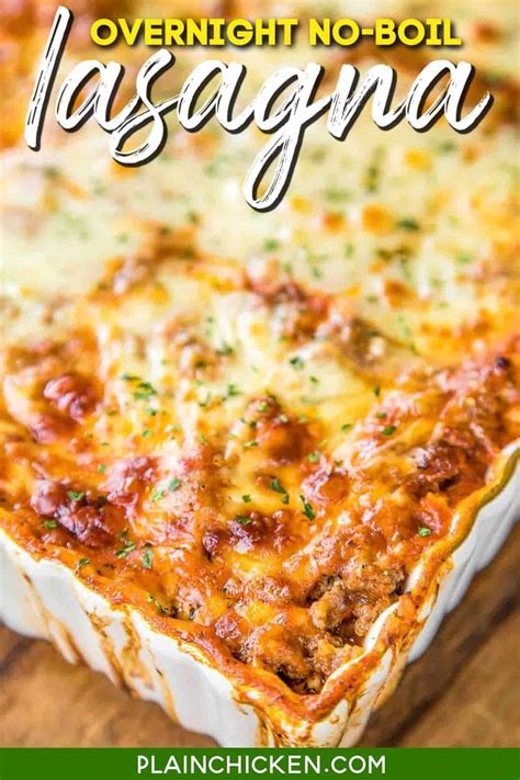 No Bake Lasagna Noodle Recipes