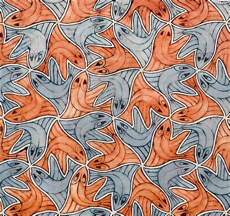 Symmetry Watercolor 94 Fish - M.C. Escher - WikiArt.org - encyclopedia ...