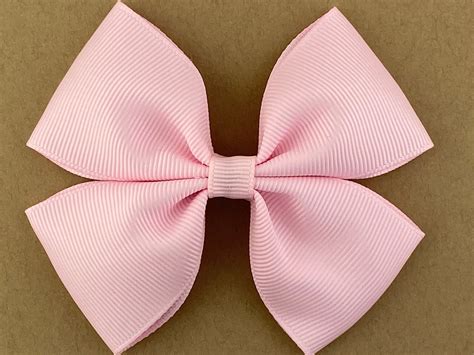 Light Pink Hair Bow Pink Hair Bow Pink Bow Light Pink - Etsy