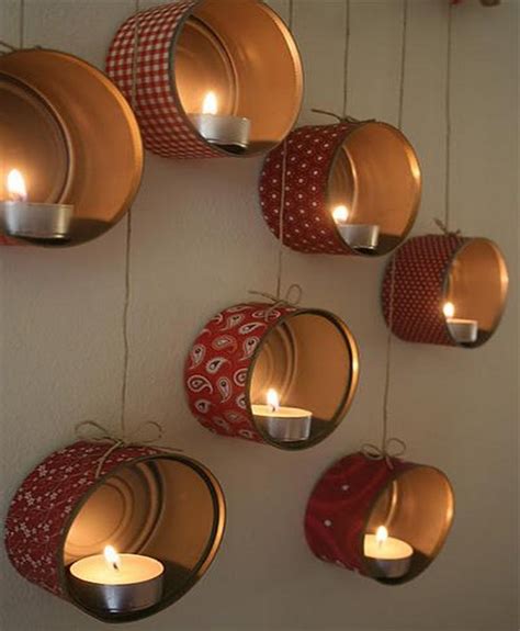 DIY Tins Candle Light Great Idea for Homes with Inspiration