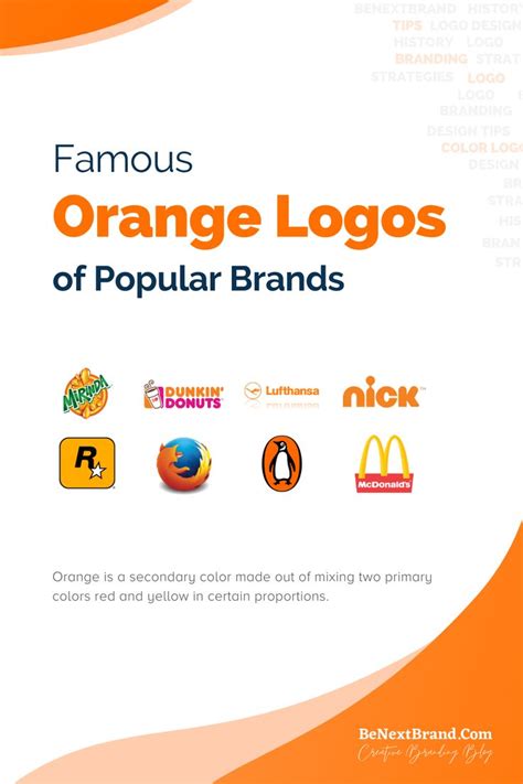 46+ Famous Orange Logos of Popular Brands | Logo design tips, Orange logo, Branding design logo