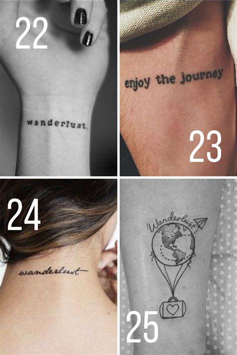 29 Wanderlust Tattoo Ideas for a Travelers Heart - tattooglee ...