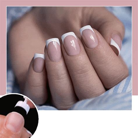 This is the secret to get Perfect French Nails in seconds!Simply glue on & snap the french nail ...