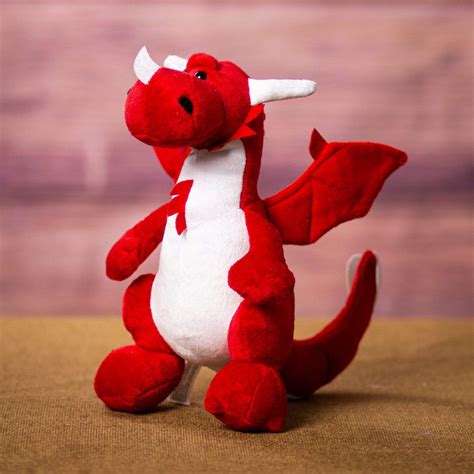 Wholesale Plush Toys - 10" Red Plush Dragon | Plush in a Rush
