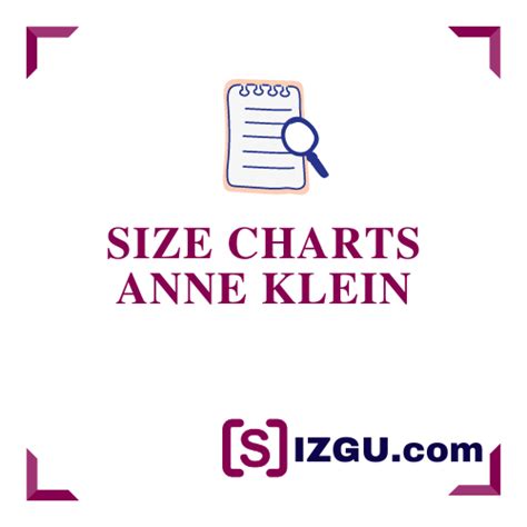 Anne Klein Size Charts » SIZGU.com