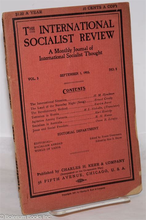 The international socialist review, a monthly journal of international ...