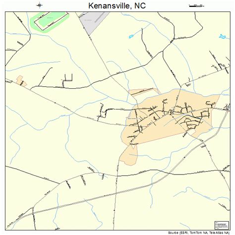 Kenansville North Carolina Street Map 3735460