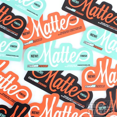 First Matte Buttons, Now Matte Stickers! - TheButtonPost.com by PureButtons