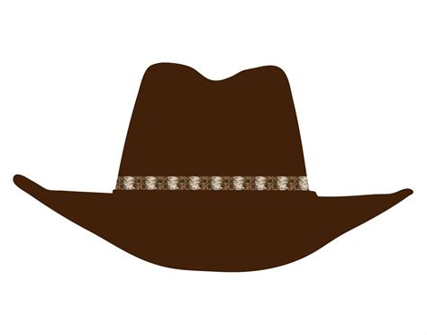 Cowboy Hat Front View Clipart