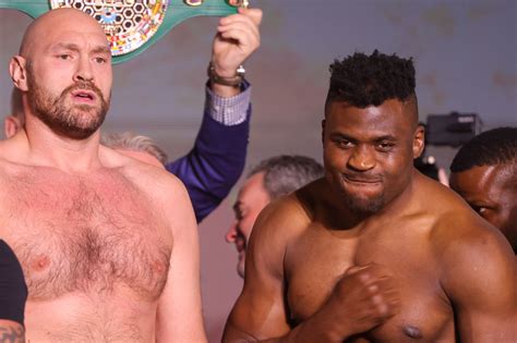 Photos: Tyson Fury vs. Francis Ngannou weigh-ins