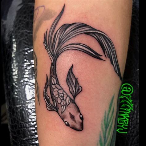 Betta Fish Tattoo, Betta fish tattoo design, simple Betta fish tattoo, watercolor betta fish ...