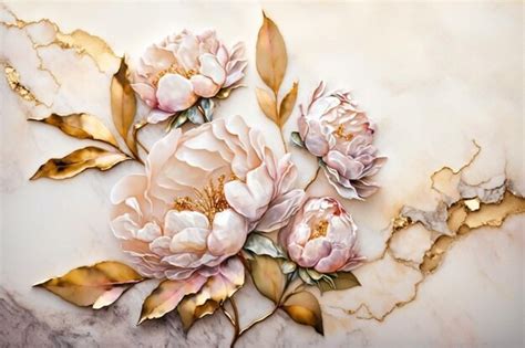 Premium AI Image | A Bouquet of Pastel Pink Peonies