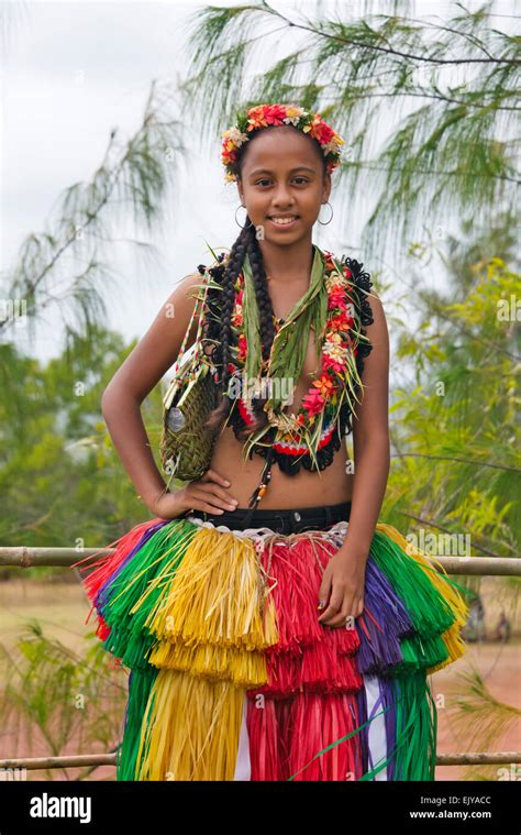 Yapese girl in traditional clothing, Yap Island, Federated States of Micronesia Stock Photo - Alamy