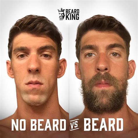 @beardking: "No Beard vs. Beard @m_phelps00 #Beard #BeardVsNoBeard #BeardKing#NoBeardVsBeard # ...