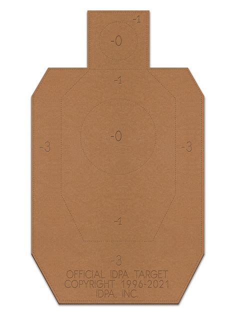 Buy Official IDPA Cardboard Shooting Targets, Competition Torso Target, IDPA Silhouette Shooting ...