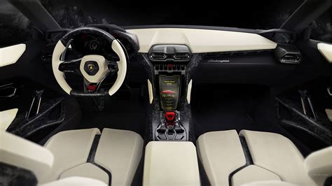 White and black vehicle interior, Lamborghini Urus, concept cars HD wallpaper | Wallpaper Flare