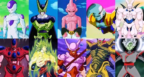 Top 10 DBZ Villains by SilverBuller on DeviantArt