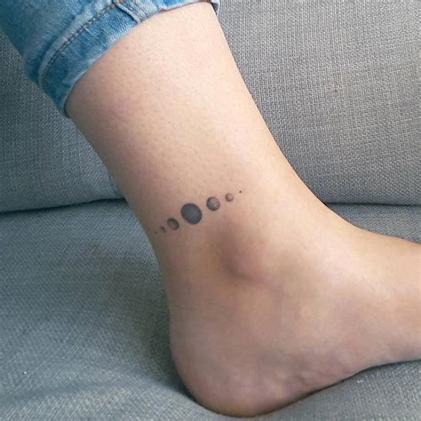 Solar System #girltattoos | Ankle tattoo for girl, Ankle tattoo small, Ankle tattoo