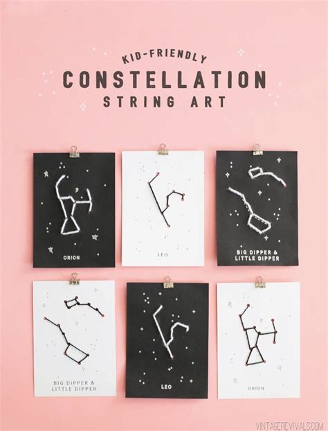 Kid Friendly Constellation String Art | Vintage Revivals | Bloglovin’