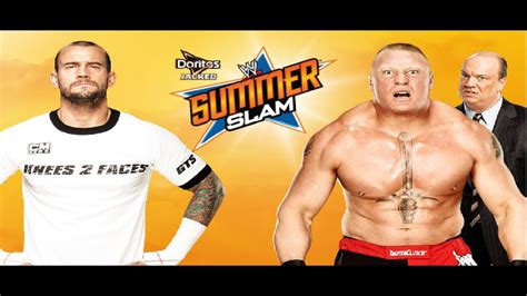 CM Punk Vs Brock Lesnar WWE Summerslam 2013 Prediction - YouTube