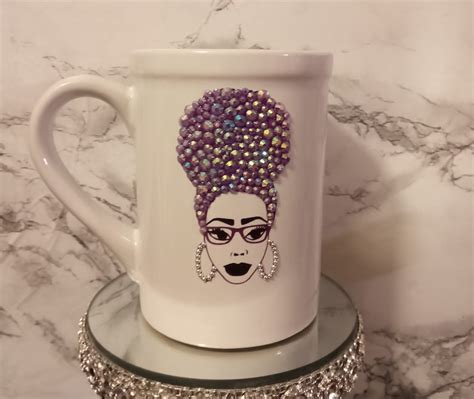 Grace Queen Bling Coffee Mug Purple Passion, Personalized Mugs, Custom ...