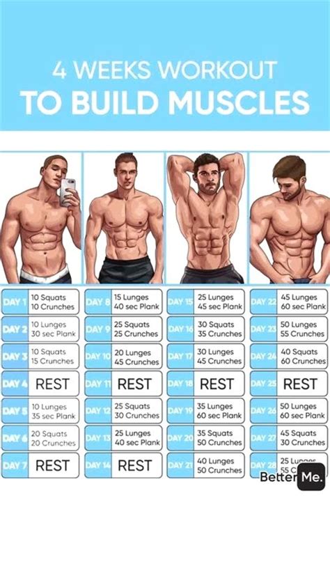 Pin on Men's Workout Plans