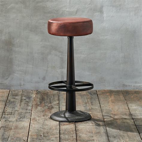 Leather Stool By All Things Brighton Beautiful | notonthehighstreet.com