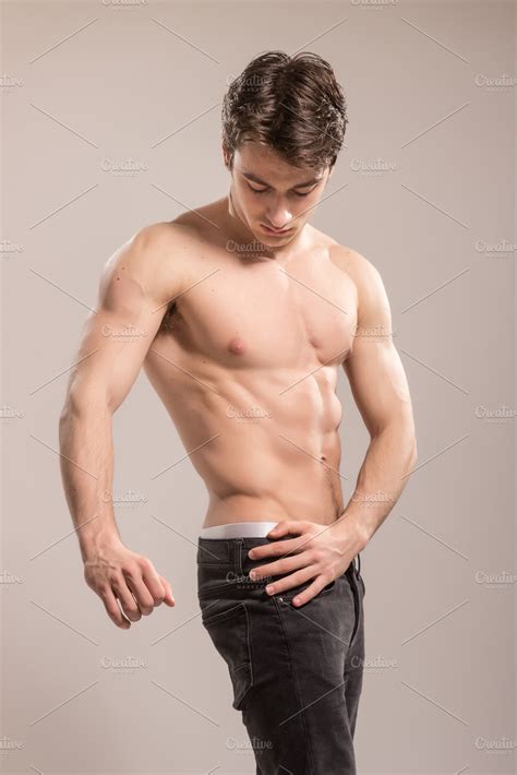 fit slim bodybuilder young man body | Sports & Recreation Stock Photos ...