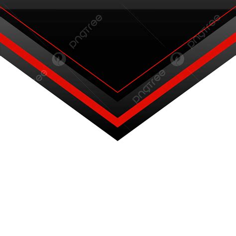 Innovation Concept Vector Art PNG, Abstract Metallic Red Black Frame Layout Design Tech ...
