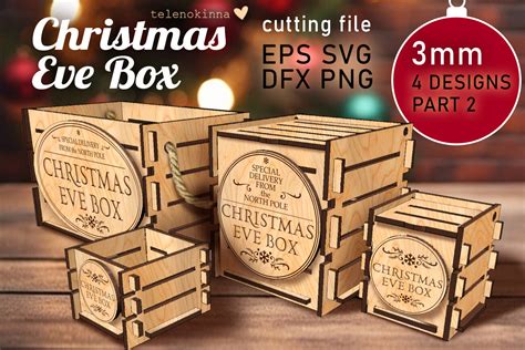 Christmas EVE BOX Part2 SVG Graphic by TELENOK · Creative Fabrica