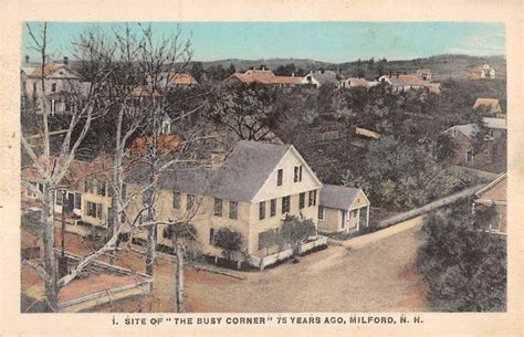 Milford New Hampshire Birdseye View Of City Antique Postcard K81014 ...