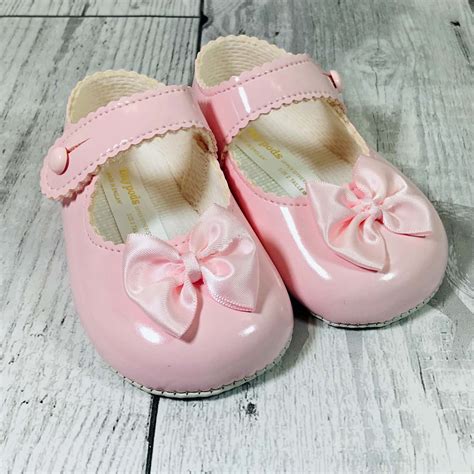 Baby Girl Shoes Baypods Soft Sole Pink Crib Shoes – Lullaby Lane Baby Shop