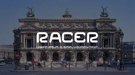 Racer Font : Download Free for Desktop & Webfont