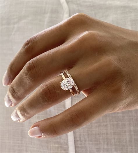 Oval Diamond Ring Rose Gold | donyaye-trade.com