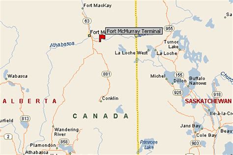 Fort McMurray Map and Fort McMurray Satellite Images