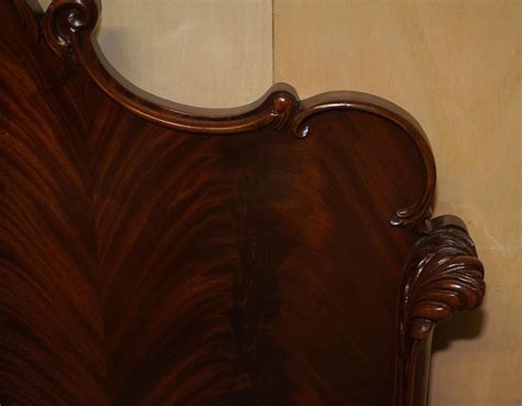 EXQUISITELY CARVED ANTIQUE ViCTORIAN CIRCA 1880 FLAMED HARDWOOD DOUBLE ...