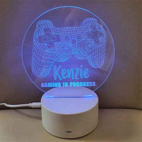 Custom LED Gaming PS4 controller LED/3D Lamp/Custom Night | Etsy