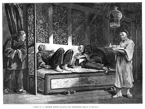 Opium Den 1880 Na Chinese Opium Palace In San Francisco California Engraving American 1880 ...