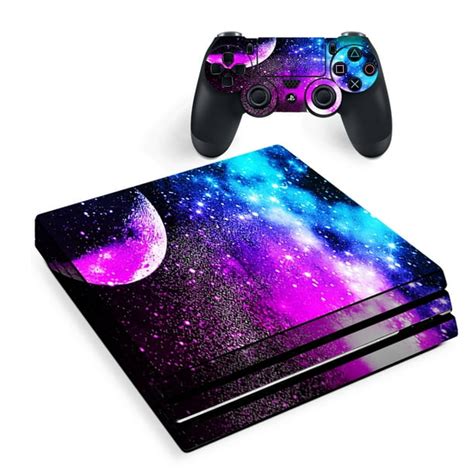 Skin for Sony PS4 Pro Console Decal Stickers Skins Cover -Galaxy Fluorescent - Walmart.com ...