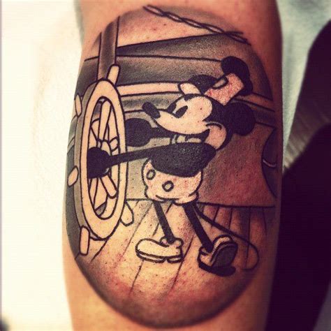 Steamboat Willie Mickey Tattoo, Disney Tattoos, 1 Tattoo, First Tattoo, Disney Mouse, Walt ...