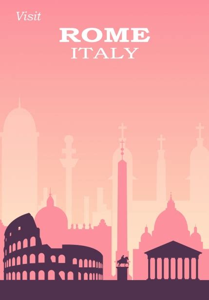 Rome Travel Poster Free Stock Photo - Public Domain Pictures