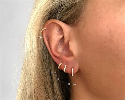 Huggie Hoop Earrings gold conch hoop cartilage hoop hoop | Etsy in 2020 | Hoop earrings small ...