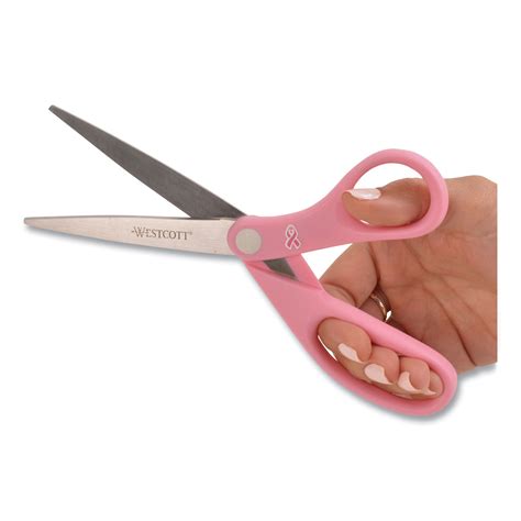 All Purpose Pink Ribbon Scissors by Westcott® ACM15387 | OnTimeSupplies.com