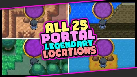 POKEMON UNBOUND ALL PORTAL LEGENDARY LOCATIONS GUIDE - YouTube