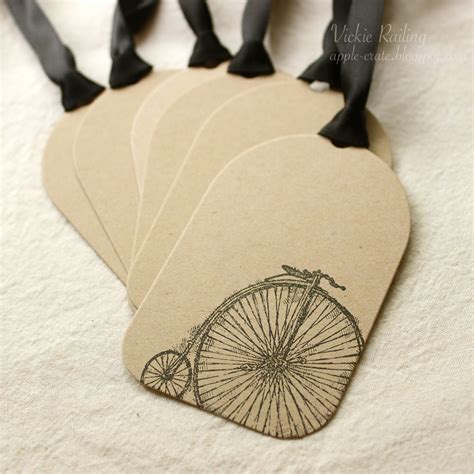 The Apple Crate: Vintage Bicycle Gift Tags