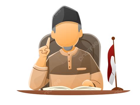 Ustadz Kyai Ulama Lectures Vector, Islamic, Muslim, Ramadan PNG and Vector with Transparent ...