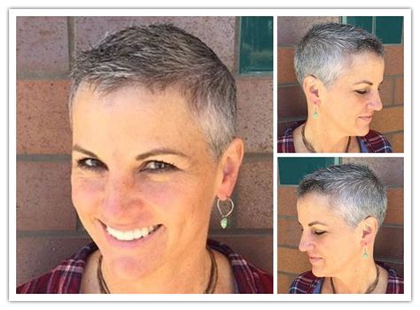 Beautiful grey pixie. | Short hair styles pixie, Super short hair ...