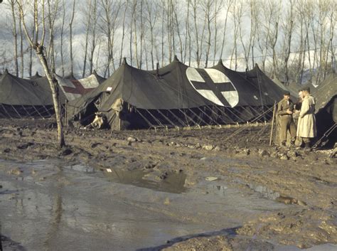 Flooded field hospital | The Digital Collections of the National WWII ...