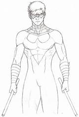 Free Printable Nightwing Coloring Pages For Kids sketch template