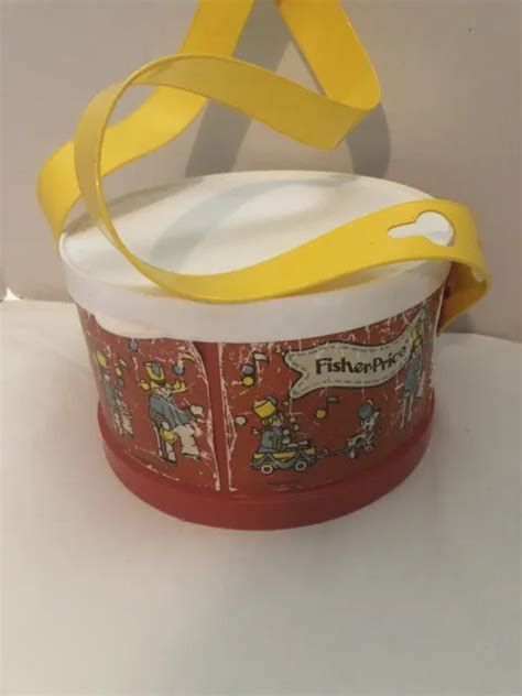 VINTAGE (1979) FISHER Price Marching Band Drum with Musical Instruments Set #921 $6.29 - PicClick